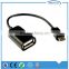 usb otg cable for apple braided AM to micro B otg usb cable for tablet pc with cheapest factory price