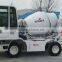 mobile mixing capacity:1m3 concrete mixer truck, flow type concrete mixer truck