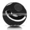 2015 black mini bluetooth speaker with led light cool round shape wireless speaker