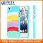 Set Screen Protector And Case , Hard Plastic White Colorful Stripes Case Wholesale For Iphone