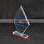 Personality acrylic material award,clear trophy with logo design