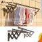 Hot sale folding clothes drying rack,2015 new arrival wall mounted clothes hanger rack,aluminium hanging clothes drying rack