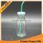 Food Safety Square Glass Milk Bottles Drinking Bottles