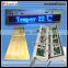 Waterproof cabinet+ double sides Blue color RF wireless communication P8-16x128B LED advertising display