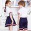 Wholesale custom children models different colours school uniforms design with pictures