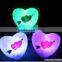 heart-shaped mini night light