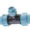 PP compression fittings 20-110 equal tee pp fitting