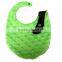 New Hot Sale MOQ 60pcs Lime Soft Minky Bib For Infants and Toddlers
