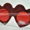 Custom Logo printed Heart Shape Sunglasses,2016hot sales party glasses