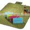 waterproof plastic rubber blanket/folding picnic mat with fleece and peva