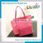 JST2016 New Stylish Design High Quality Vertical Stripe PU Beach Tote Bag