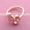 >>>2016 YIWU T&J women fashion Korean style rings gold plated fish rhinestone crystal rings for lady/