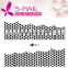2016 Wholesale Free Samples French Black Colored Lace Design Water Transfer Nail Art stickers Nail Art Sticker