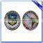 Wholesale custom shaped silver plated enamel souvenir coin