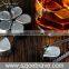 Bar Accessory Ice Cubes,Steel Whiskey Stones, Stainless Steel Raindrop Ice Cubes