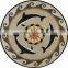 Aquatic center hall decoration dolphins marble pattern