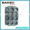 Hot sale 12 holds round cake moulde 12 muffin pan bakeware cupcake pan