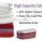 Compressed 75% space OEM cube vacuum compression bag