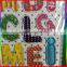 embossed PVC stickers asphalt stickers/letter stickers