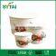 pe coated paper cup ice cream bowls withplastic and paper lid