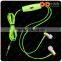 sports Stereo headset, luminous atheletic earbuds headphone EL LED Glowing light earphone