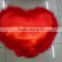 custom made red color Turkey Fur Feather Fancy heart Cushion Cover for wedding