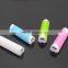 Colorful Portable USB Moblie Power bank 2600 mAh for Cell