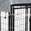 Pawhut 50" x 46" x 58"- 72" Steel Frame Outdoor Covered Dog Box Kennel