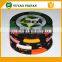 13.5g leaves and crown printed customized sticker clay poker chips