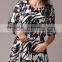 Pretty Steps 2016 new fashion chiffon blouse half sleeve printed blouse for ladies