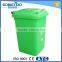 Street trash can with wheel, Customer logo wholesale plastic trash cans