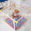 New Model 6 Panel Side Foldable wooden baby playpen