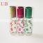 Pocket sized 8ml empty refillable glass roll on deodorant bottle with aluminum cap for cosmetic essential oil