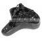 Slip-resistant Bicycle Saddle MTB Bicycle Parts Comfortable Soft Leather Cushion Mat Round Seat Design