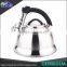 Factory Price Single And Double Bottom Travel Stainless Steel Tea Kettle With Colorful Coating