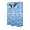 Two Doors Portable Cloth Wardrobe,Double Door Bedroom Color Wardrobe