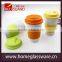 2016 NEW design Ceramic Mug Tumbler with Silicone Hand Grip and Cover