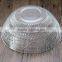 Flower embossed glass bowl promotion glass bowl wholesale glass bowl