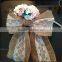 burlap lace table sash for chair cover ,wedding