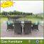 Hotel outdoor rattan furniture dining table and chairs set