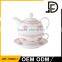 Fine china arabic modern turkish porcelain tea pot, tea for one set wholesale