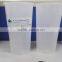 700ml two compartment cup plastic juice cup with straw & Dome & Flat lid