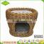 Custom eco-friendly material pure handmade comfortable rattan indoor wicker cat house or pet basket