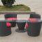 garden rattan table and chair