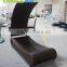 outdoor furniture PE rattan sun lounger