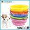 cheap silicone pet dog water bowl