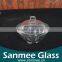 Transparent Round Glass Candy Bowl Glass Sugar Bowl