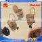 unique vintage willow weaved woven wicker shopping trolley wheels basket cart