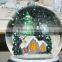 Polyresin Christmas Snow globe decoration snow globe with Music Box