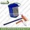 blue 270g microfiber PVC car clean set /microfiber car cleaning kit/microfiber handle car wash kit